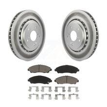 Charger l&#39;image dans la galerie, Front Coated Disc Brake Rotors And Ceramic Pads Kit For 2014-2016 Acura MDX