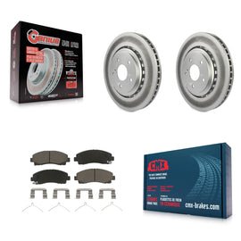 [Front] 2015-2020 Acura TLX Premium Coated Rotors & Ceramic Pads Brake Kit For Max Braking