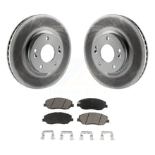 Charger l&#39;image dans la galerie, Front Coated Disc Brake Rotor And Ceramic Pad Kit For 2007-2009 Hyundai Santa Fe