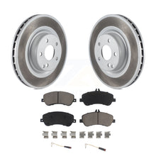 Charger l&#39;image dans la galerie, Front Coated Disc Brake Rotors &amp; Ceramic Pad Kit For Mercedes-Benz GLK350 GLK250