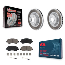 Charger l'image dans la galerie, Front Coated Disc Brake Rotors &amp; Ceramic Pad Kit For Mercedes-Benz GLK350 GLK250