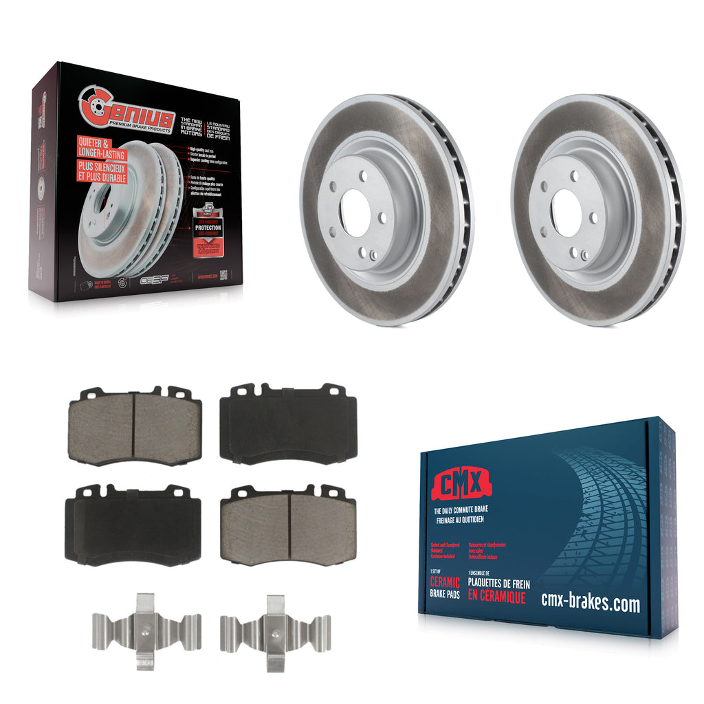 Front Coat Disc Brake Rotor Ceramic Pad Kit For Mercedes-Benz CLS550 CLS500 E550