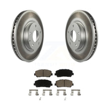 Charger l&#39;image dans la galerie, Front Coated Disc Brake Rotors And Ceramic Pads Kit For 2013-2015 Mazda CX-5