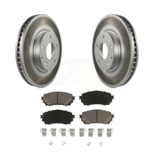 Charger l&#39;image dans la galerie, Front Coated Disc Brake Rotors And Ceramic Pads Kit For Mazda 6