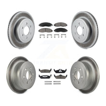 Load image into Gallery viewer, [Front+Rear] 2003-2004 Dodge Dakota Premium Coated Rotors &amp; Ceramic Pads Brake Kit For Max Braking