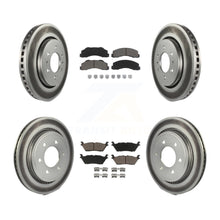 Load image into Gallery viewer, Front Rear Coated Disc Brake Rotors And Ceramic Pads Kit For Ford F-150