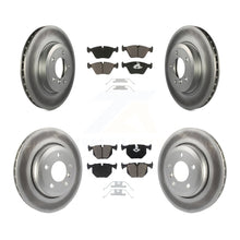 Load image into Gallery viewer, Front Rear Coated Disc Brake Rotors And Ceramic Pad Kit For BMW 330Ci 330i 330xi