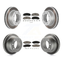 Load image into Gallery viewer, Front Rear Coat Disc Brake Rotor Ceramic Pad Kit For Ford F-250 Super Duty F-350