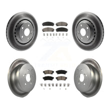 Charger l'image dans la galerie, Front Rear Coated Brake Rotor Ceramic Pad Kit For Toyota Highlander Sienna Lexus