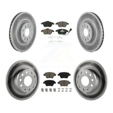 Load image into Gallery viewer, Front Rear Coated Disc Brake Rotor And Ceramic Pad Kit For Volkswagen Beetle GTI