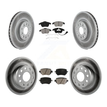 Charger l&#39;image dans la galerie, Front Rear Coated Disc Brake Rotors And Ceramic Pads Kit For Volkswagen Passat