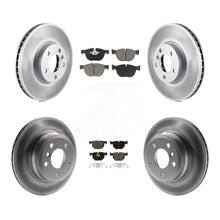 Load image into Gallery viewer, Front Rear Coated Disc Brake Rotors And Ceramic Pads Kit For BMW X5 X6