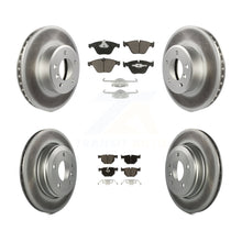 Charger l'image dans la galerie, Front Rear Coated Disc Brake Rotors And Ceramic Pads Kit For BMW 530i 525i 528i