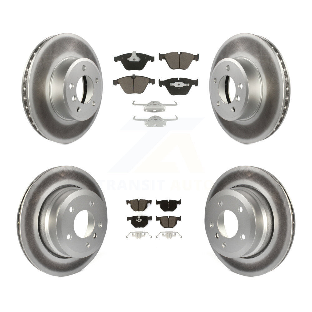 Front Rear Coat Brake Rotor Ceramic Pad Kit For BMW 530xi 535xi 528i xDrive 535i