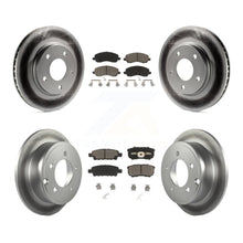 Charger l'image dans la galerie, Front Rear Coated Disc Brake Rotors And Ceramic Pads Kit For Mitsubishi Lancer