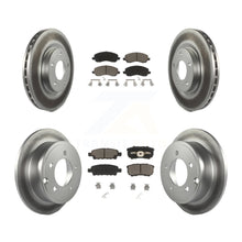 Charger l'image dans la galerie, Front Rear Coated Brake Rotor Ceramic Pad Kit For Jeep Patriot Dodge Compass 200