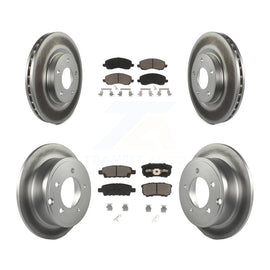 Front Rear Coated Brake Rotor Ceramic Pad Kit For Jeep Patriot Dodge Compass 200