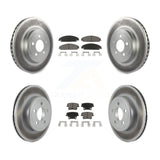 Front Rear Coat Disc Brake Rotors Ceramic Pad Kit For Dodge Charger Chrysler 300