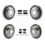 Front Rear Coat Disc Brake Rotors Ceramic Pad Kit For Dodge Charger Chrysler 300