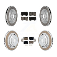 Charger l'image dans la galerie, Front Rear Coat Disc Brake Rotors Ceramic Pad Kit For Dodge Charger Chrysler 300