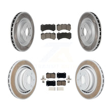 Charger l'image dans la galerie, Front Rear Coated Disc Brake Rotors Ceramic Pad Kit For Dodge Challenger Charger