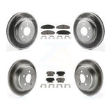 Front Rear Coat Brake Rotor Ceramic Pad Kit For 19-21 Chrysler 300 RWD with 5.7L