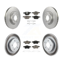 Charger l'image dans la galerie, Front Rear Coated Disc Brake Rotors And Ceramic Pads Kit For Mazda 3 Sport