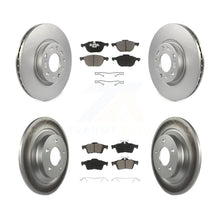 Charger l'image dans la galerie, Front Rear Coated Disc Brake Rotors And Ceramic Pads Kit For Mazda 5