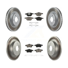 Charger l'image dans la galerie, Front Rear Coated Disc Brake Rotor And Ceramic Pad Kit For Volvo S40 C70 C30 V50