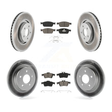 Charger l&#39;image dans la galerie, Front Rear Coated Disc Brake Rotors And Ceramic Pads Kit For Ford Focus ST