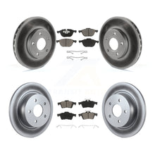 Charger l'image dans la galerie, Front Rear Coated Disc Brake Rotors And Ceramic Pads Kit For Ford C-Max