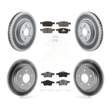 Charger l'image dans la galerie, Front Rear Coated Disc Brake Rotors And Ceramic Pads Kit For Ford Focus ST