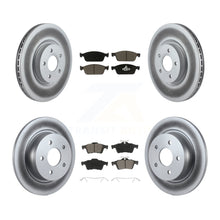 Charger l'image dans la galerie, Front Rear Coat Disc Brake Rotor Ceramic Pad Kit For Ford Escape Transit Connect