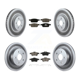 Front Rear Coat Disc Brake Rotor Ceramic Pad Kit For Ford Escape Transit Connect