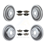 Front Rear Coat Disc Brake Rotor Ceramic Pad Kit For Ford Escape Transit Connect