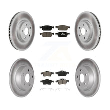 Charger l'image dans la galerie, Front Rear Coated Disc Brake Rotors And Ceramic Pad Kit For Ford Transit Connect