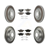 [Front+Rear] 2006 Mazda 5 To 02 06 Premium Coated Rotors & Ceramic Pads Brake Kit For Max Braking