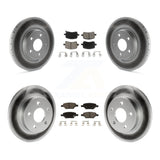 Front Rear Coat Brake Rotors Ceramic Pad Kit For Chevrolet Cobalt Saturn Ion HHR