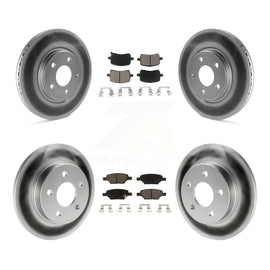 Front Rear Coat Brake Rotors Ceramic Pad Kit For Chevrolet Cobalt Saturn Ion HHR