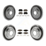 Front Rear Coat Brake Rotor Ceramic Pad Kit For Chevrolet Malibu Pontiac G6 Aura