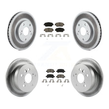 Charger l&#39;image dans la galerie, [Front+Rear] 2005-2006 Toyota Camry Base/LE Premium Coated Rotors &amp; Ceramic Pads Brake Kit For Max Braking