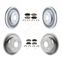 Charger l'image dans la galerie, Front Rear Coat Disc Brake Rotors Ceramic Pad Kit For Toyota Camry Avalon Solara