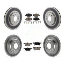 Charger l'image dans la galerie, Front Rear Coated Disc Brake Rotors And Ceramic Pads Kit For Buick Envision