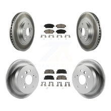 Load image into Gallery viewer, [Front+Rear] 2004-2006 Lexus ES330 Premium Coated Rotors &amp; Ceramic Pads Brake Kit For Max Braking