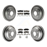 Front Rear Coat Brake Rotors Ceramic Pad Kit For Chevrolet Silverado 1500 GMC XL