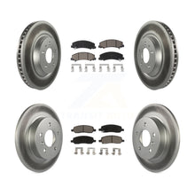 Load image into Gallery viewer, Front Rear Coat Disc Brake Rotors Ceramic Pad Kit For Buick Lucerne Cadillac DTS