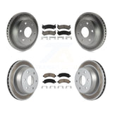 Front Rear Coat Brake Rotors Ceramic Pad Kit For Chevrolet Tahoe GMC Suburban XL