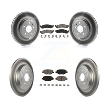 Charger l&#39;image dans la galerie, [Front+Rear] 2010-2012 Ford Taurus SHO Premium Coated Rotors &amp; Ceramic Pads Brake Kit For Max Braking