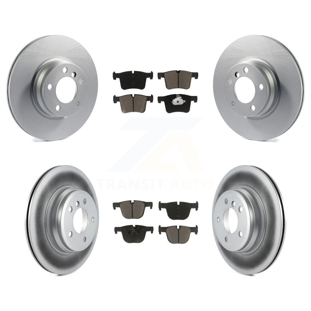 Front Rear Coat Disc Brake Rotors Ceramic Pad Kit For BMW 428i Gran Coupe xDrive