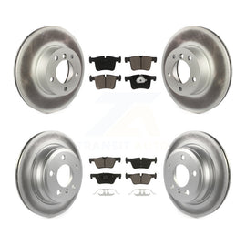 Front Rear Coated Brake Rotor Ceramic Pad Kit For BMW 328i xDrive 320i 330i 428i